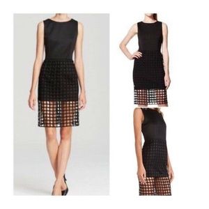NWT!! J.O.A. 'Caged Cutout' Black Sleeveless Dress SZ M